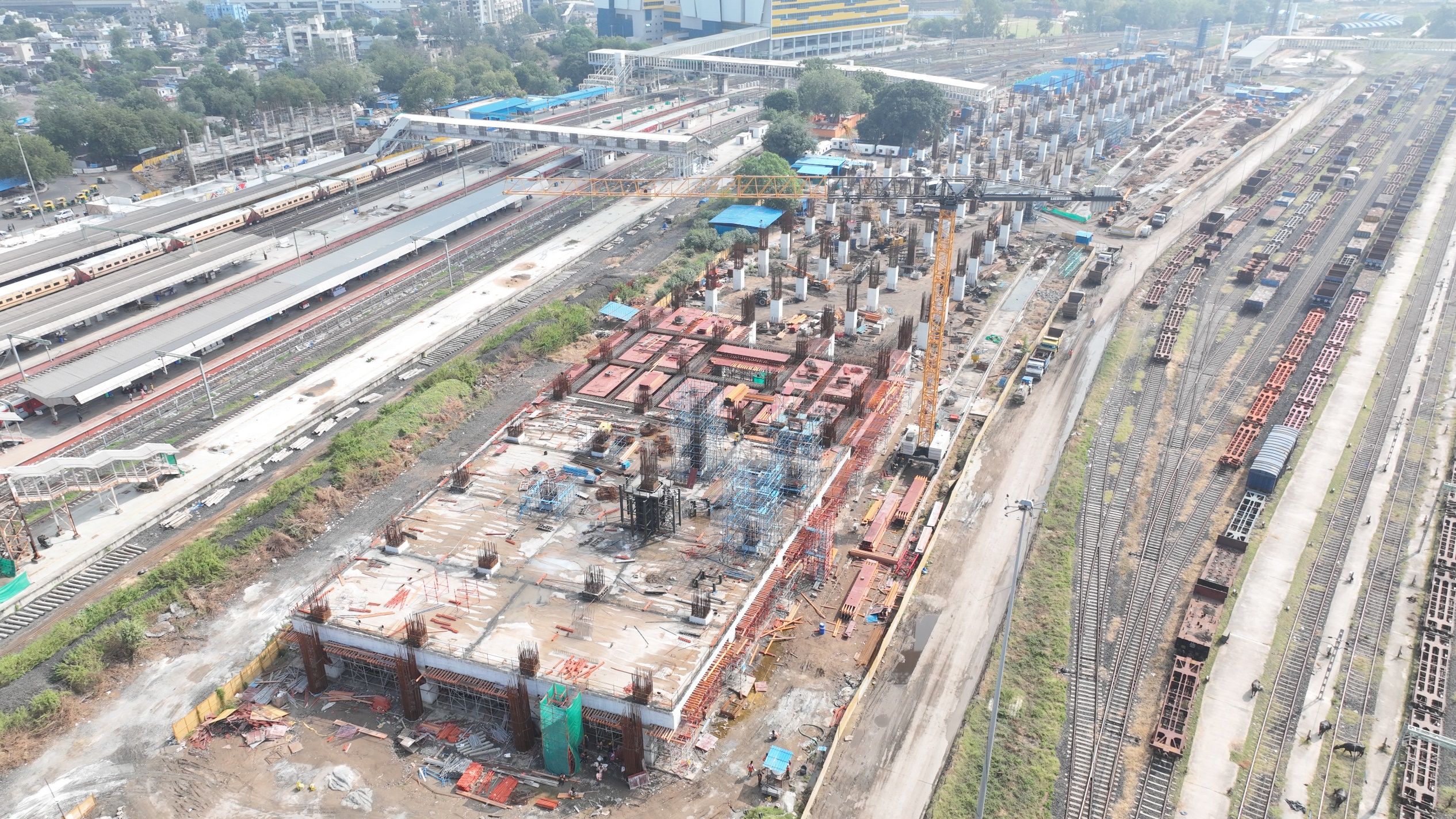Work in Progress at Surat Station, Surat District, October 2022